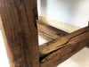 Fixed table kitchen dining room tavern style RUSTIC VISSUTO INVECCHIATO in solid recycled wood 160x85xh78 cm