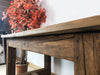 Fixed table kitchen dining room tavern style RUSTIC VISSUTO INVECCHIATO in solid recycled wood 160x85xh78 cm