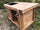 Cucina piccola stile BANCO FALEGNAME / INDUSTRIAL legno massello con lavello e miscelatore inclusi 140x65xh90 cm