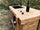 Cucina piccola stile BANCO FALEGNAME / INDUSTRIAL legno massello con lavello e miscelatore inclusi 140x65xh90 cm