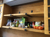Cucina lineare stile INDUSTRIAL + pensili mensole colonna predisposizione elettrodomestici PARETE IN LEGNO OPZIONALE PERSONALIZZABILE SU MISURA
