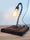 Abat jour Abasciur Lampada da tavolo stile INDUSTRIAL con catena saldata base in legno e luce Edison 28x29xh40 cm NOSTRA PRODUZIONE