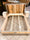 Letto stile INDUSTRIAL a due piazze Testiera + giroletto + comodini su ruote piroettanti tutto legno massello e profili in alluminio 200x180xh35 cm