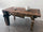 Solid wood BANCO FALEGNAME / INDUSTRIAL style kitchen and dining table with drawer and wooden vice 160x80x80 cm