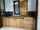 Linear kitchen BOLOGNA COUNTRY / INDUSTRIAL style solid ash without appliances + multifunction dark + radiator cover measures 270x63xh90 cm