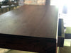 Consolle Tavolo rialzato snack isola cucina stile COUNTRY legno massello 2 cassetti maniglie in cuoio 130x50xh100 cm