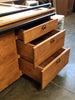INDUSTRIAL style kitchen island ALL in solid wood with ruined effect, predisposition for appliances 320x160xh95 cm