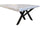 Fixed kitchen and dining table INDUSTRIAL VISSUTO style in solid wood and iron legs measures 200x100xh80 cm