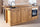 Kitchen island with INDUSTRIAL style high counter ALL in solid wood with provision for appliances 240x120xh90 cm