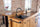 Kitchen island with INDUSTRIAL style high counter ALL in solid wood with provision for appliances 240x120xh90 cm