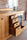 Kitchen island with INDUSTRIAL style high counter ALL in solid wood with provision for appliances 240x120xh90 cm