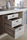 INDUSTRIAL SHABBY kitchen + dish drainer shelf predisposition for household appliances 240x60xh88 cm ALL IN SOLID WOOD