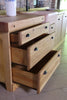 COUNTRY / RUSTIC style kitchen in solid ash and fir with stone sink, dishwasher ready, measures 280x65xh90 cm