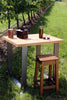 Cucina lineare 200x65xh87 cm stile INDUSTRIAL / COUNTRY TUTTA in legno massello COMPLETA DI ELETTRODOMESTICI + SPECCHIO 80xh200 cm