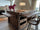 Kitchen Island AMBURGO style AGED | RUINED | INDUSTRIAL in solid wood with extractable top 230x130xH90cm MADE TO MEASURE