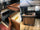 Kitchen island with INDUSTRIAL style BAR counter in solid wood, provision for appliances, optional stool 200x100xh100 cm