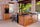 Kitchen Island with BAR counter 240x80xh90 cm + column 60x70xh210 cm COUNTRY style solid wood predisposition for household appliances