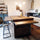 Kitchen + island MUNSTER INDUSTRIAL style 300x65xh90cm + 240x120xH100cm in solid wood and CUSTOM