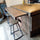 Kitchen + island MUNSTER INDUSTRIAL style 300x65xh90cm + 240x120xH100cm in solid wood and CUSTOM