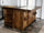 Kitchen + island MUNSTER INDUSTRIAL style 300x65xh90cm + 240x120xH100cm in solid wood and CUSTOM