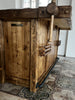 Kitchen + island MUNSTER INDUSTRIAL style 300x65xh90cm + 240x120xH100cm in solid wood and CUSTOM