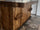 Kitchen + island MUNSTER INDUSTRIAL style 300x65xh90cm + 240x120xH100cm in solid wood and CUSTOM