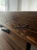 Kitchen + island MUNSTER INDUSTRIAL style 300x65xh90cm + 240x120xH100cm in solid wood and CUSTOM