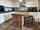 Kitchen island with INDUSTRIAL style BAR counter in solid wood, provision for appliances, optional stool 200x100xh100 cm