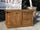 Mini Cucina stile COUNTRY 160x65xh92 cm predisposizione elettrodomestici e vetrina 120x35-30xh220cm OPZIONALE in legno massello SU MISURA