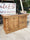 Mini Cucina stile COUNTRY 160x65xh92 cm predisposizione elettrodomestici e vetrina 120x35-30xh220cm OPZIONALE in legno massello SU MISURA