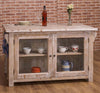 Mini isole Cucina in stile SHABBY più modelli da realizzare in legno massello misure 130x60xh80 cm