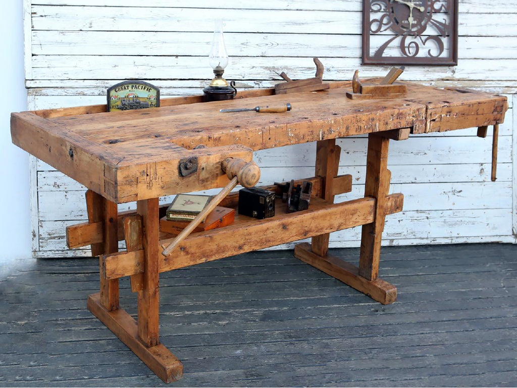 Console for RUSTIC / COUNTRY FATTORIA style kitchen island furniture TUTTO in solid wood with drawers and open shelf 170x50xh93 cm