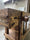 Mini cucina accessoriata modello MARVIN 2 stile INDUSTRIAL in legno massello misure 180x63xh90cm