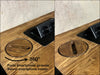 Mini cucina accessoriata modello MARVIN 2 stile INDUSTRIAL in legno massello misure 180x63xh90cm