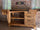 Mini cucina accessoriata modello MARVIN stile INDUSTRIAL in legno massello + alzatina + mensola misure 180x60xh90cm