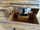 Mini Cucina modello MARIE stile COUNTRY / INDUSTRIAL in legno massello con tavolo a ribalta completa di lavello miscelatore piano cottura inclusi 120+60x70xh90 cm
