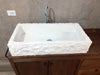 Mobile bagno stile COUNTRY mod. Mirano in legno massello Lavabo in pietra bianca OPZIONALE misure 160x60xh80+20cm