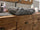 Bathroom cabinet INDUSTRIAL style mod. Valentina in solid wood + Stone sink and tap mirror and optional toilet roll holder dimensions 110x60xh72+15cm