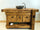 Carpenter's bench for bathroom furniture solid wood walnut finish optional sink and tap 130x55h80cm CUSTOM MADE