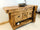 Carpenter's bench for bathroom furniture solid wood walnut finish optional sink and tap 130x55h80cm CUSTOM MADE