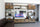 Living room furniture bookcase TV stand TOKIO line INDUSTRIAL style iron structure solid ash doors 320x40xh230cm CUSTOM MADE