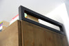 Mobile soggiorno libreria porta TV linea TOKIO stile INDUSTRIAL struttura in ferro ante in frassino massello 320x40xh230cm SU MISURA