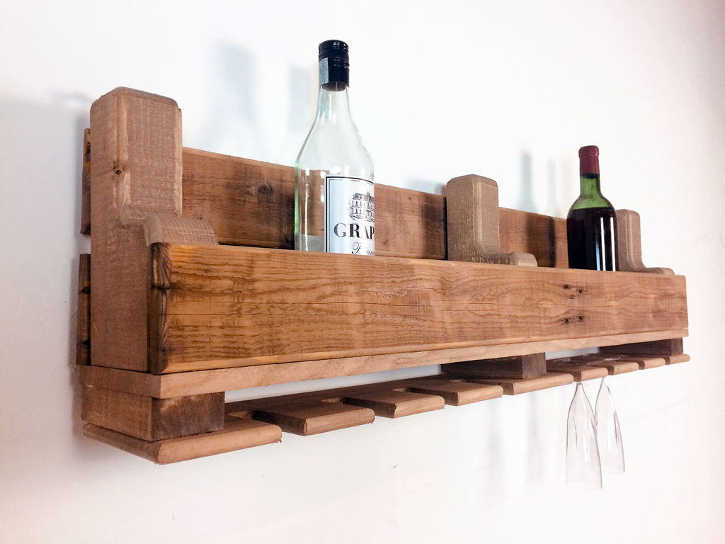 Kitchen wall unit rack for glasses and bottles BAR type length 80/100/120 cm MADE TO MEASURE