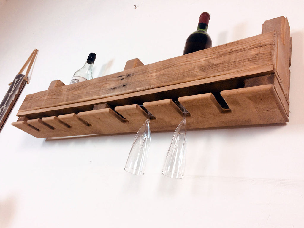 Pensile cucina rastrelliera portabicchieri e bottiglie tipo BAR lunghezza 80/100/120 cm SU MISURA