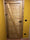 INDUSTRIAL style interior sliding door in solid wood with pulleys on iron rail 95xh220 cm customizable