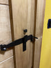 INDUSTRIAL style interior sliding door in solid wood with pulleys on iron rail 95xh220 cm customizable
