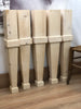 Set di 4 Gambe tavolo a spillo rettangolari in legno massello di abete 14x11xh90 cm personalizzabili e su misura