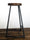Sgabello alto H. 60/70 cm stile INDUSTRIAL colore NOCE/NERO PERSONALIZZABILE E SU MISURA