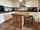Sgabello alto H. 60/70 cm tipo BAR / PUB Design squadrato INDUSTRIAL legno massello / telaio in metallo tubolare PERSONALIZZABILE