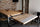 Tavolo da cucina con due allunghe in stile INDUSTRIAL in legno massello e gambe in ferro tubolare 150/190/230x90xh80 cm